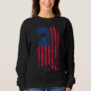 Moletom Bombeiro American Flag 4 De Julho Fireman