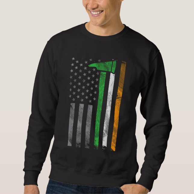 Moletom Bombeiro Ax Fogo Ax Fire Pat irlandês americano (Frente)