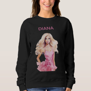 Moletom Boneca rosa para o aniversário da menina