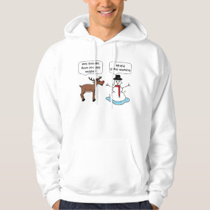 Moletom boneco de neve do aquecimento global significa cap