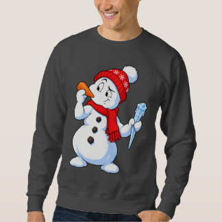 Moletom Boneco de Neve Engraçado Cenoura ou Nariz de Gelo