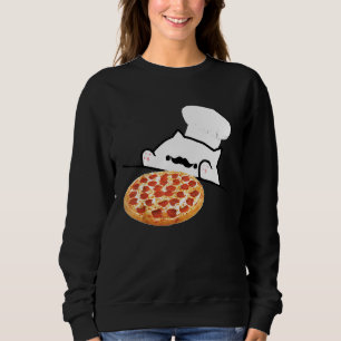 Moletom Bongo Cat Pizza Chef Memórias de Tanque
