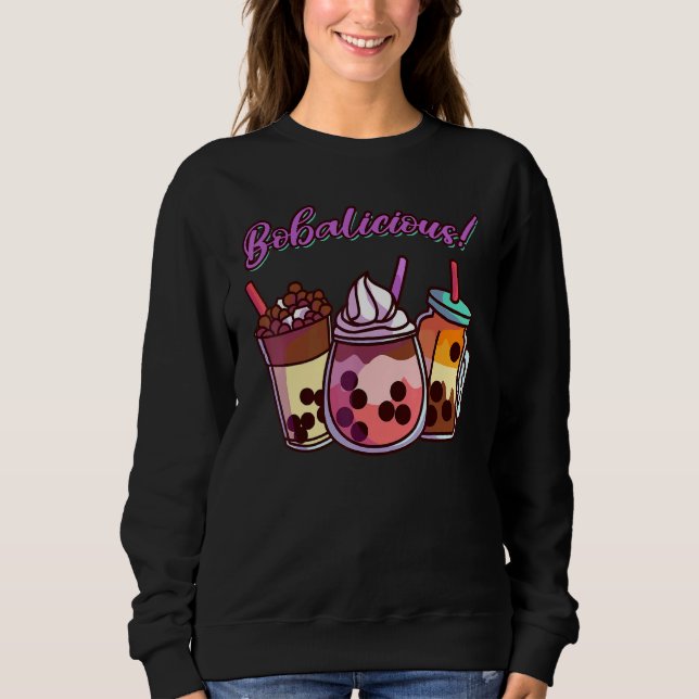 Moletom Bonita Boba Bubble Tea Bobalicious (Frente)