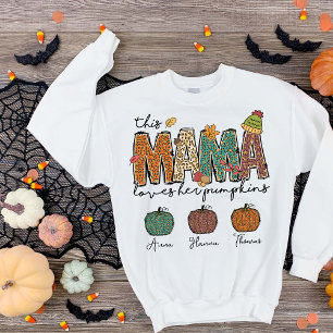 Moletom Bonita Caiu Mama Ama Seu Pumpkin Leopardo