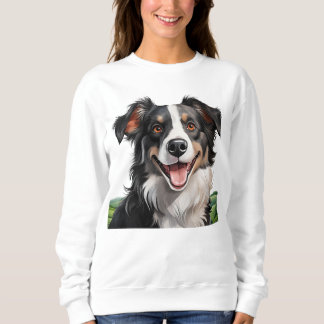 Moletom Bonita collie de borda sorridente