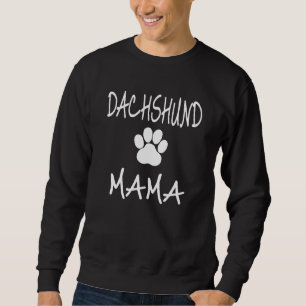 Moletom Bonita Dachshund Mamãe Mama Paw Imprime Ideias Par