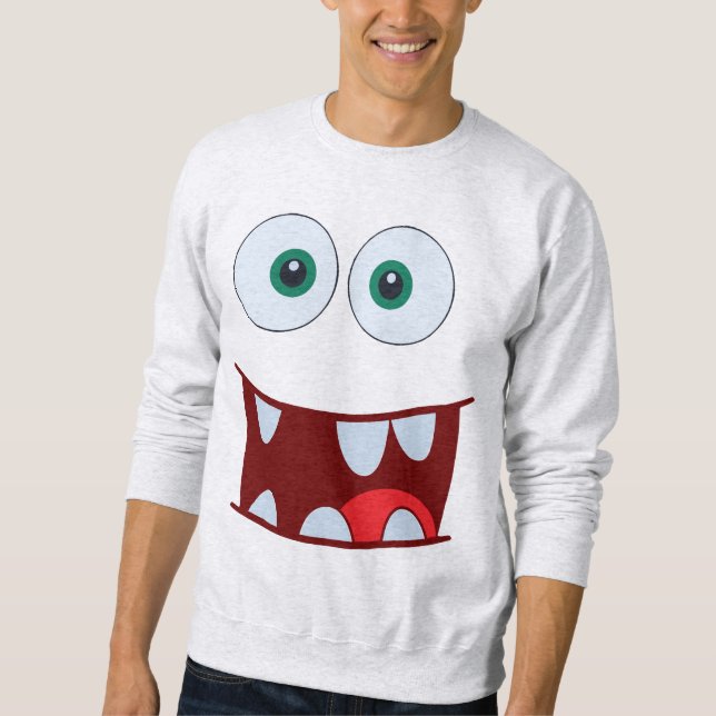 Moletom Bonita e Feliz Rosto Surpreendente para os Dentes  (Frente)