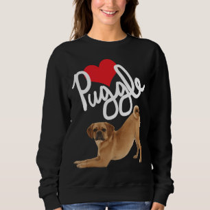 Moletom Bonita Puggle Love Dog Mãe