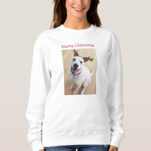 Moletom Bonita Rebelde Branca Sorridente Cachorro Cachorro