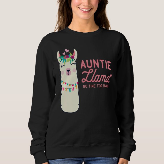 Moletom Bonita tia Llama Funny Alpacas Llamas Lover Gift (Frente)