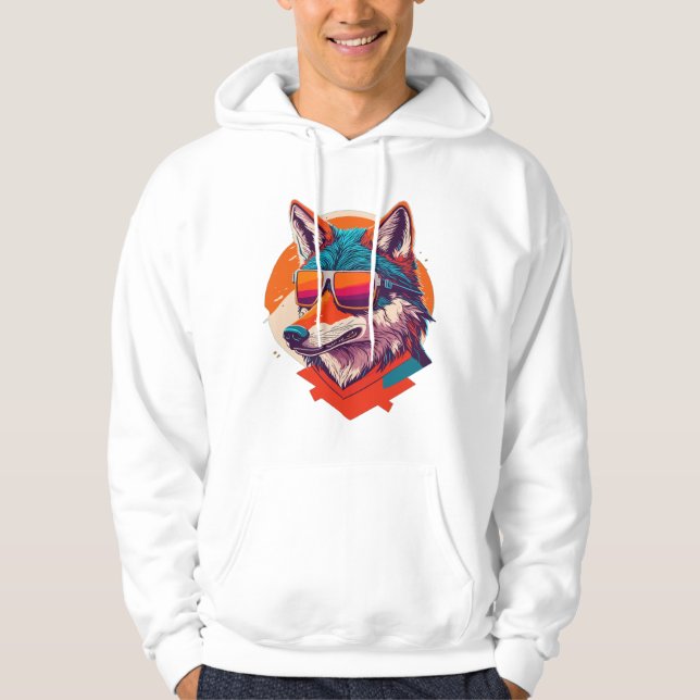 MOLETOM BONITA WOLF VESTINDO VIDRO. (Frente)