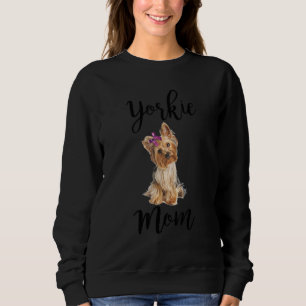Moletom Bonita Yorkie Mãe Cachorro Roupa