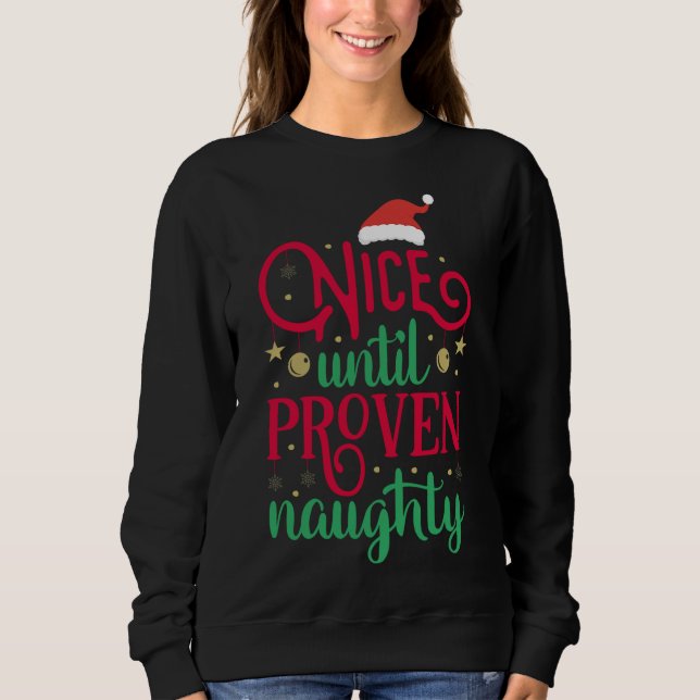Moletom Bonito até o Natal malvado e comprovado (Frente)