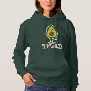 Moletom Bonito Avocado Fazendo Yoga Sticker