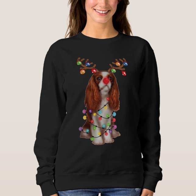 Moletom Bonito Cavaleiro Rei Charles Spaniel Funny Xmas Gi (Frente)