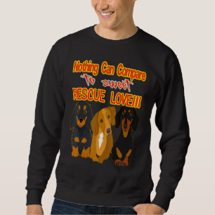 Moletom Bonito Dachshund Funny Wiener Cão Doce Amor De Sal