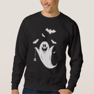 Moletom Bonito Dia de as Bruxas engraçado Ghost Bats Fanta