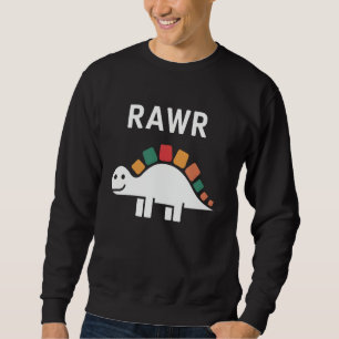 Moletom Bonito Dino Rawr Dinossaur Roaring Engraçado Kid D