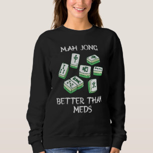 Moletom Bonito Mah Jong Melhor Que Meds Jogo De Azulejo Ch