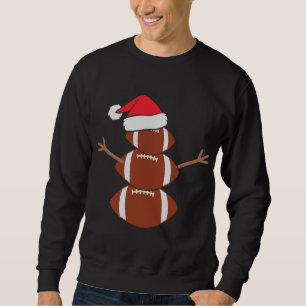 Moletom Bonito Snowman Futebol Rugby Engraçado Natal