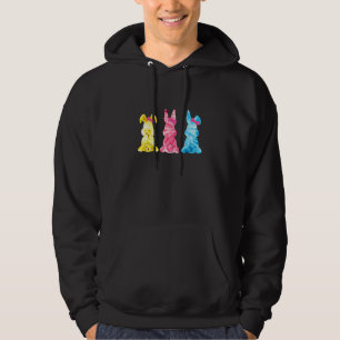 Moletom Bonito Trio Tie Dye Coelho Coelho Coelho Feliz