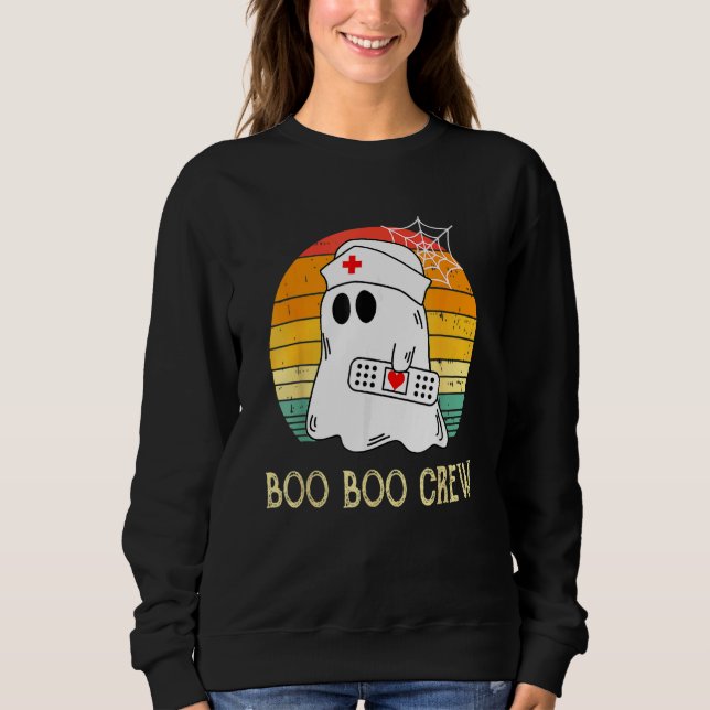 Moletom Boo Boo Crew Nurse Ghost  Halloween Costume 6 (Frente)