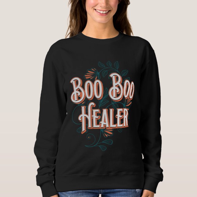Moletom Boo Boo Healer Mom Work Mother Job  Sayings  4 (Frente)
