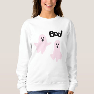 Moletom Boo Cute Halloween Pink Fantasmas Spooky