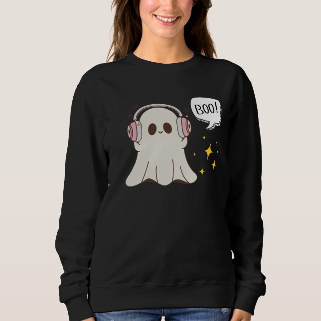 Moletom Boo Ghost Musical Halloween (Frente)