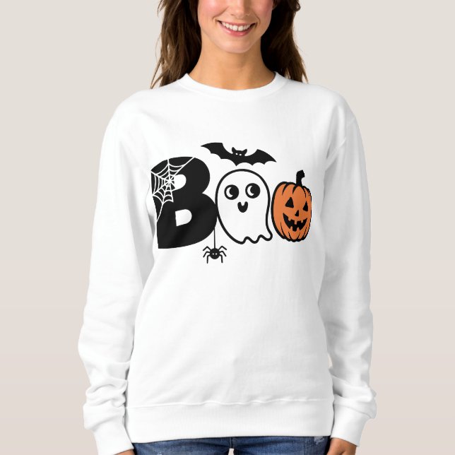 Moletom Boo Halloween Jumper (Frente)