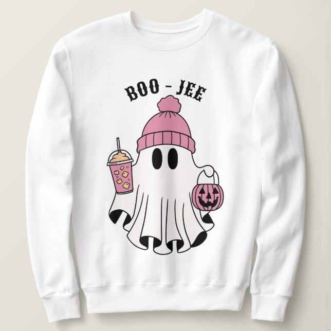 Moletom Boo-jee Cute Ghost Halloween (Frente do Design)