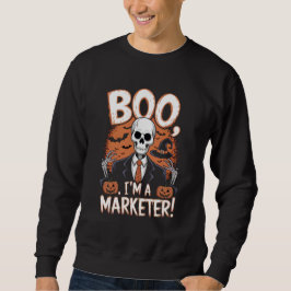 Moletom Boo, sou um publicitário do Halloween Engraçado