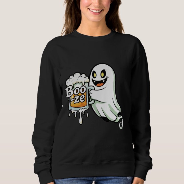Moletom Boo-z – Funny Halloween Ghost Design (Frente)