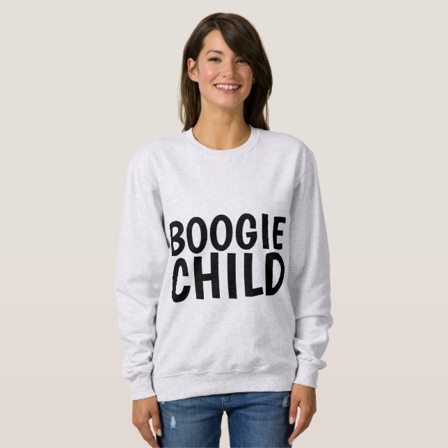 Moletom BOOGIE CHILD Vintage Engraçado T-shirts (Frente Completa)