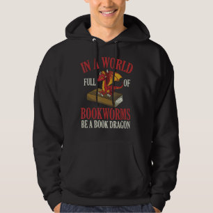 Moletom Book Dragon Bookworm Fantasy Animal Book Ler