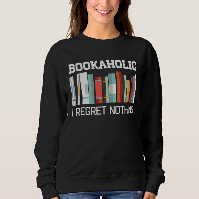 Moletom Bookaholic  Book  Reading Student Librarian (Frente)