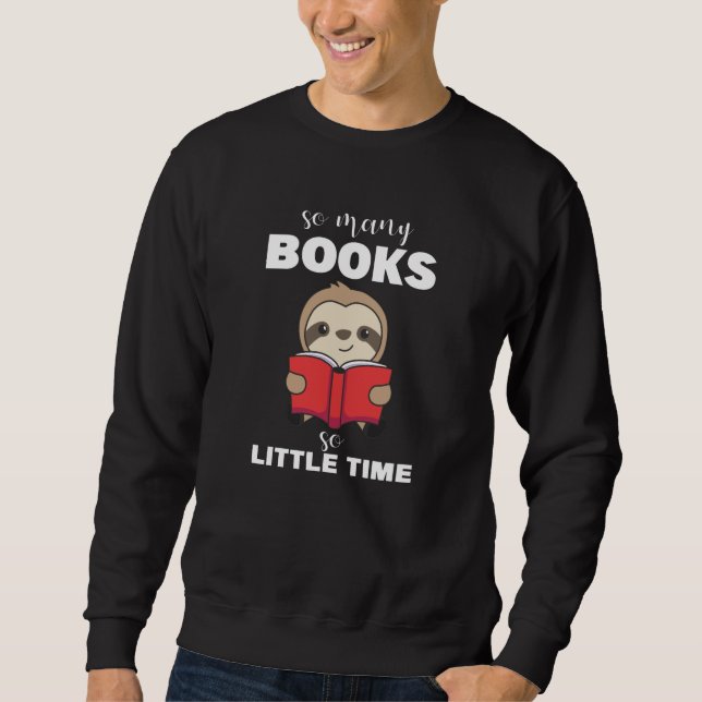 Moletom Books Sloth Read Book Bookworm (Frente)