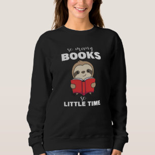 Moletom Books Sloth Read Book Bookworm
