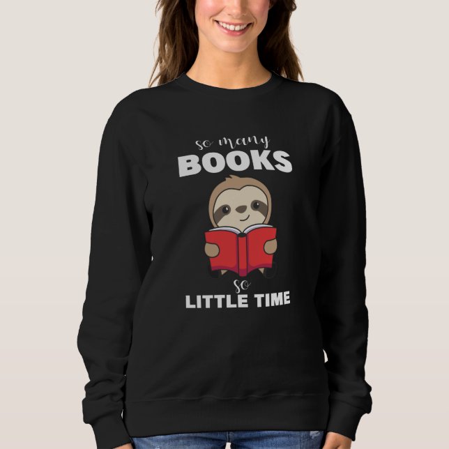 Moletom Books Sloth Read Book Bookworm (Frente)