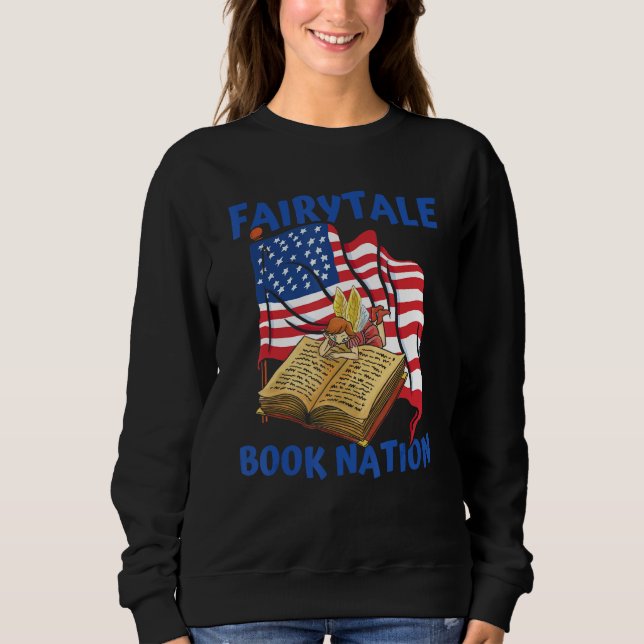 Moletom Books Us Flag Bookworm Librarian  Writer Novel Boo (Frente)