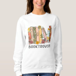 Moletom Booktrovert, camisola floral