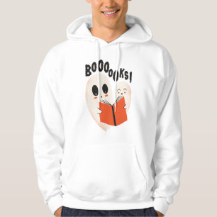 Moletom Bookworm Engraçado Fantasma do Halloween Livros de