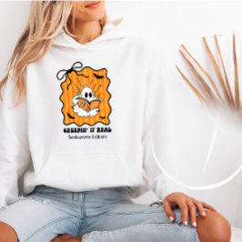 Moletom Bookworm Ghost Reading Retro Arco Creepin' It Real