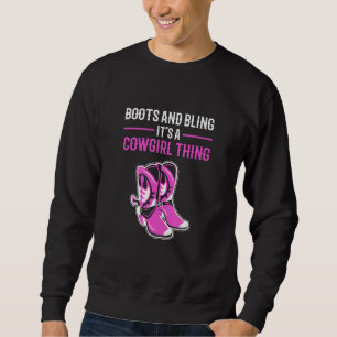 Moletom Boots E Bling É Uma Garota Que Anda De Cavalo