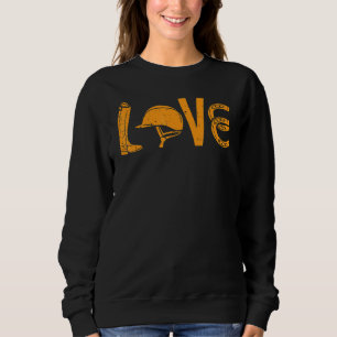 Moletom Boots Helmet Horserrading Love Riding Horse Equest