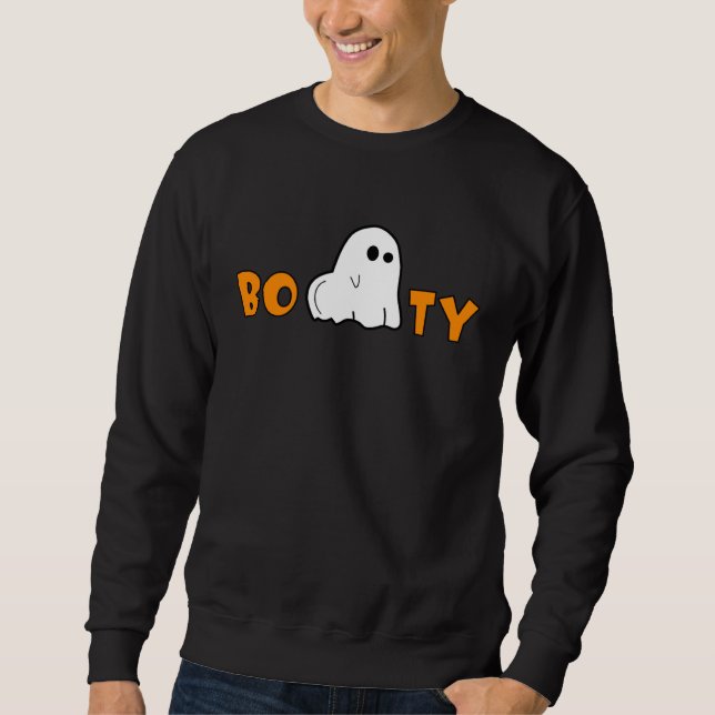 Moletom Booty Spooky Ghost  Halloween Little Cute Scary Ho (Frente)