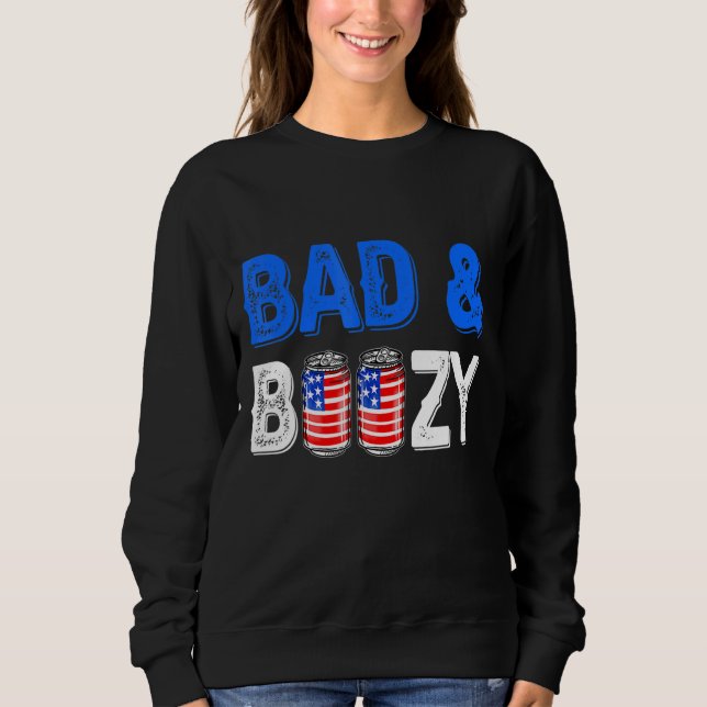 Moletom Boozy Red White E Blue Beer Bong Shots Ame (Frente)