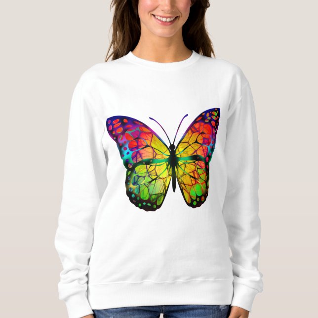 MOLETOM BORBOLETA ABSTRATA (Frente)