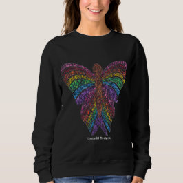 Moletom Borboleta-arco-íris (vívida) - Sweatshirt feminina