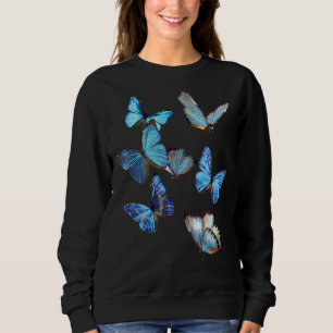 Moletom Borboleta Azul Morpho Enxames Lepidoptera Entomolo